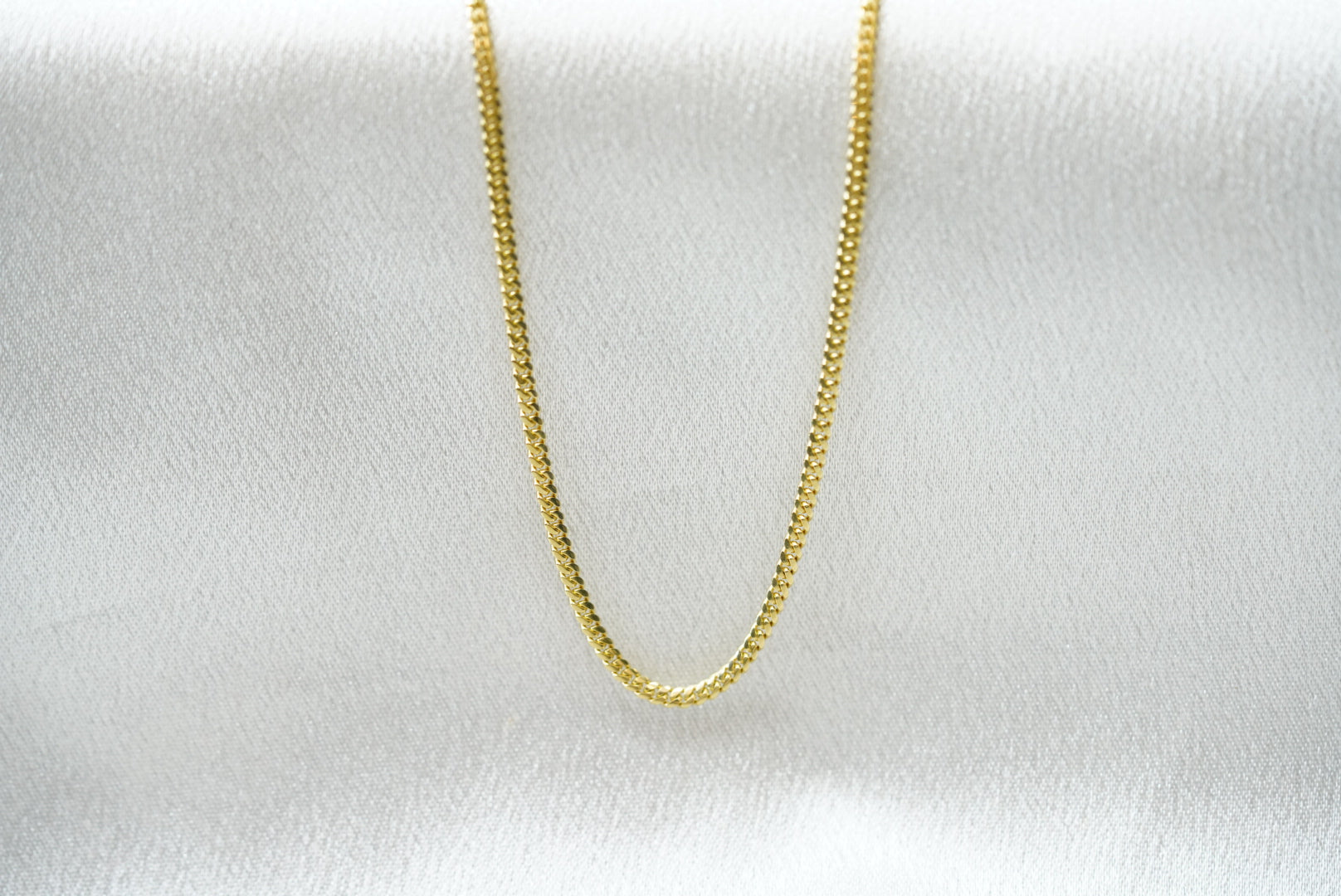 10k/14k Solid Chain - 2mm Cuban Link