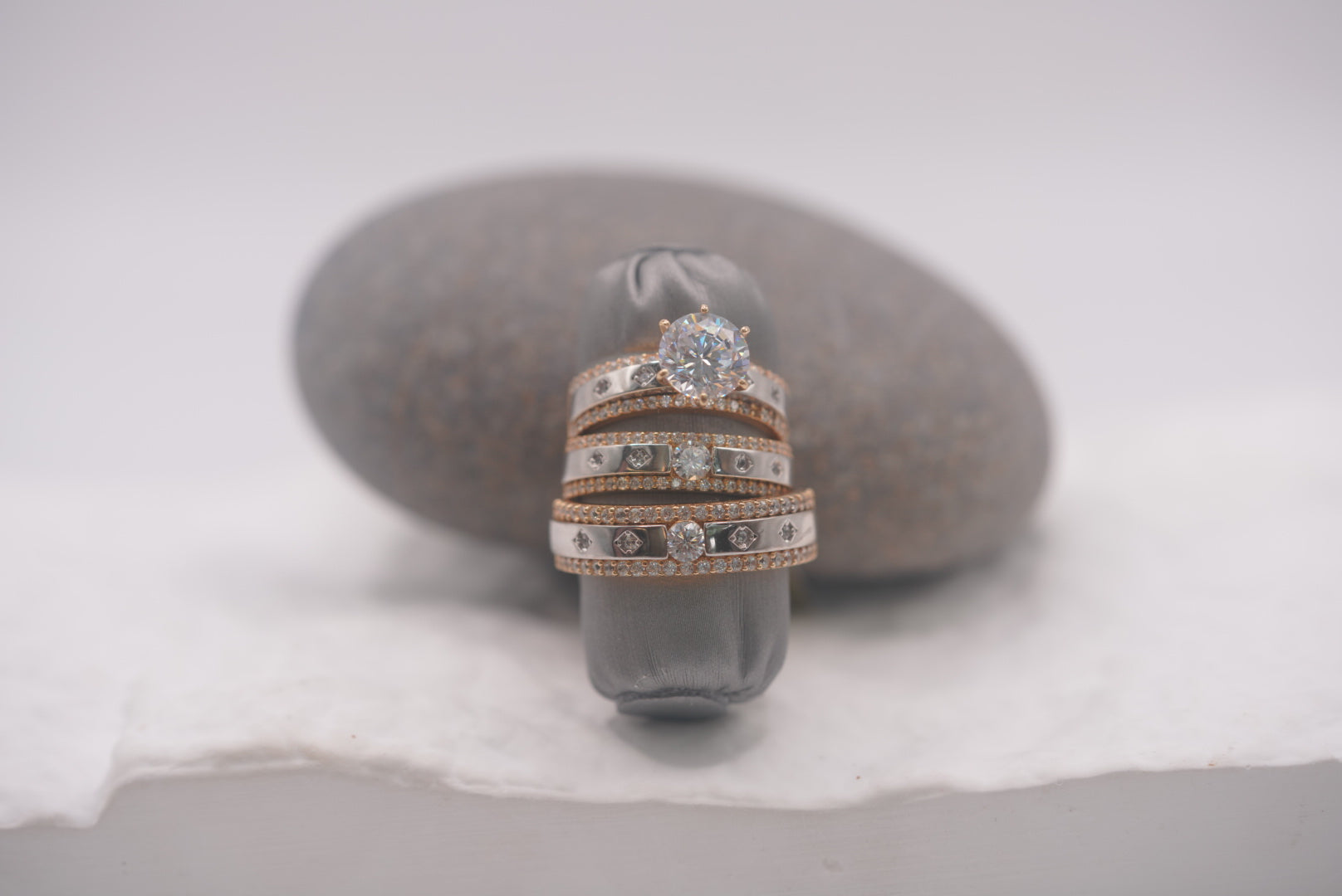 14k Matrimony Rings - In Love