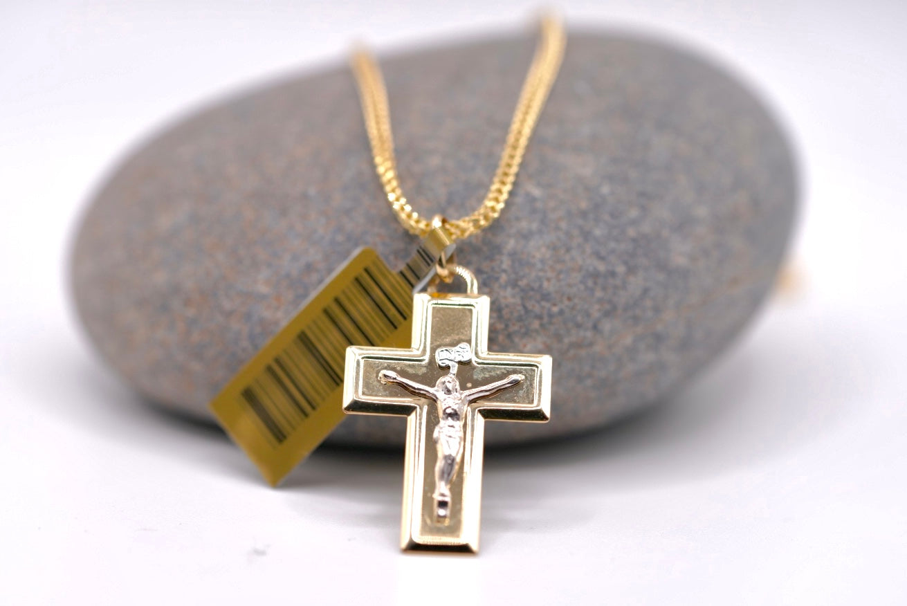 14k Franco Cross Chain - Faithful Soul