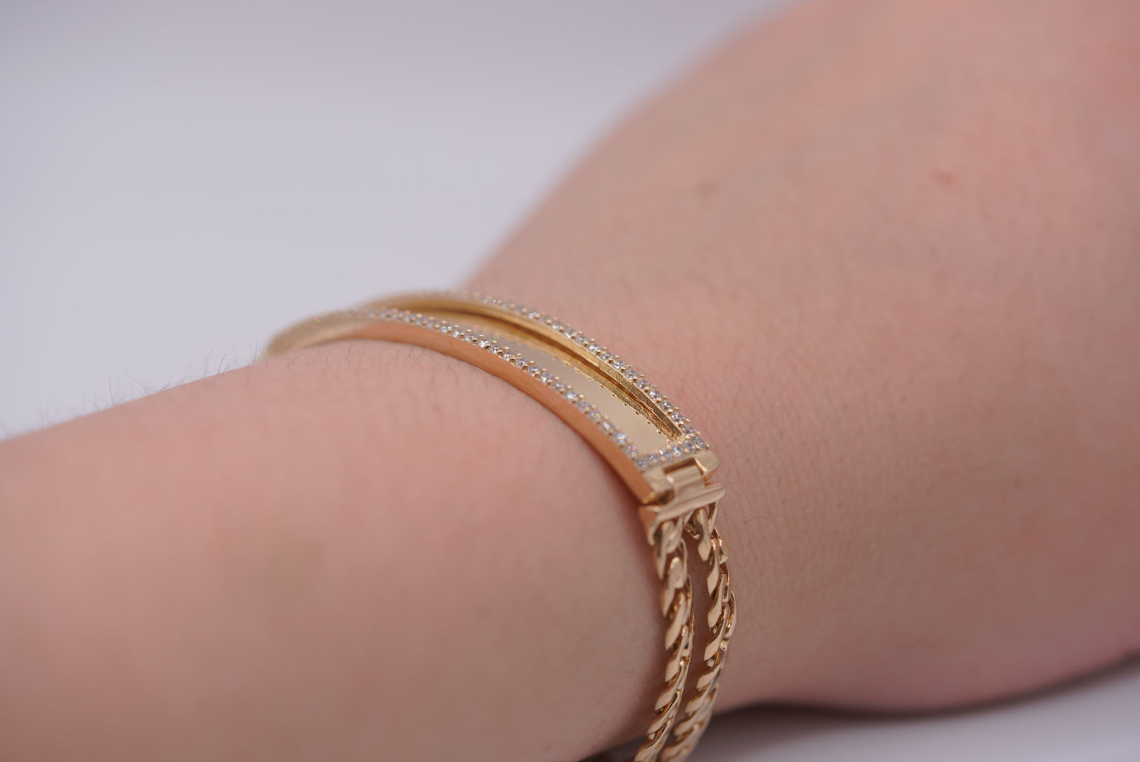14k Shiny Plate Bracelet - Stargazing