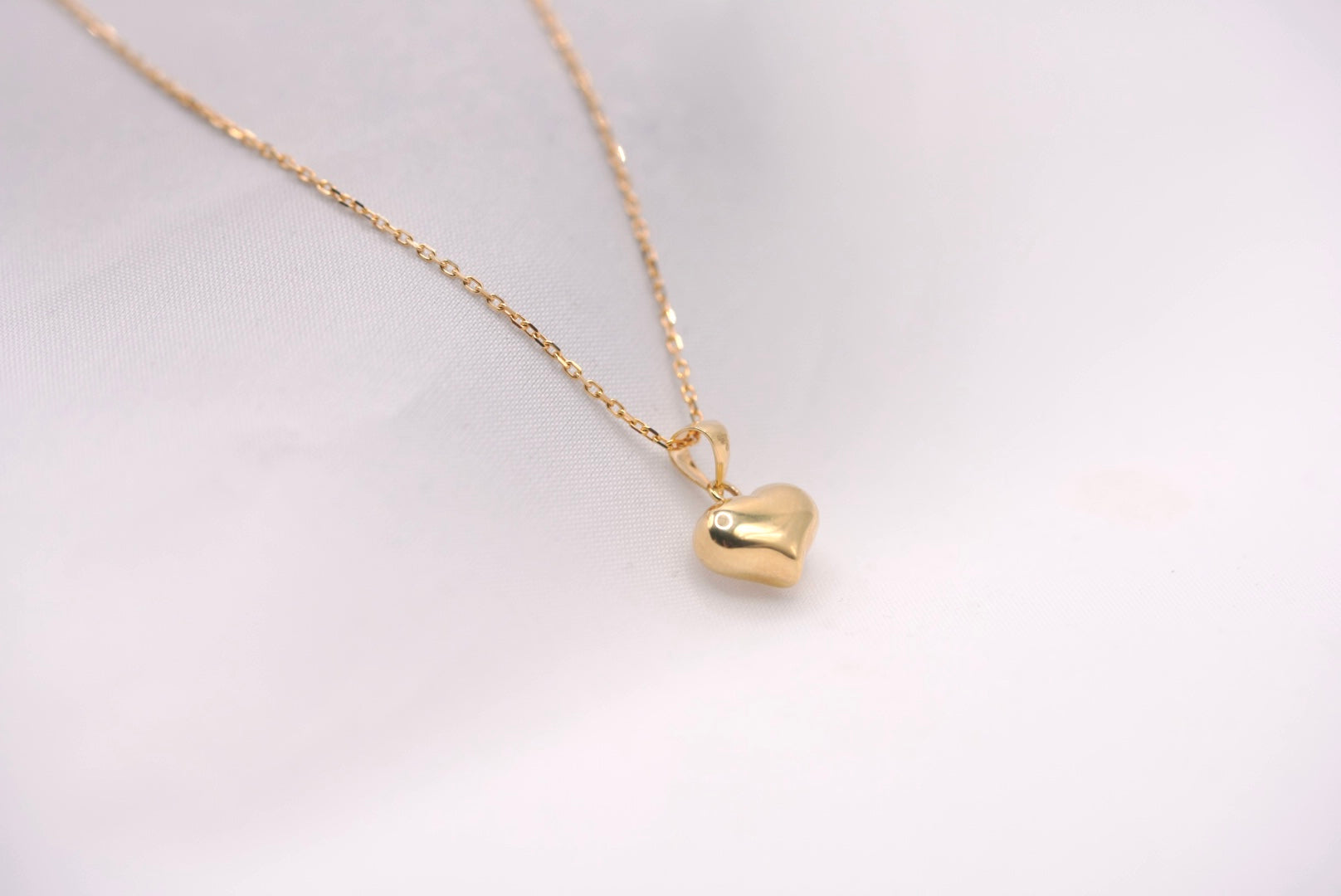 14k Necklace - Lovely Heart Pendant