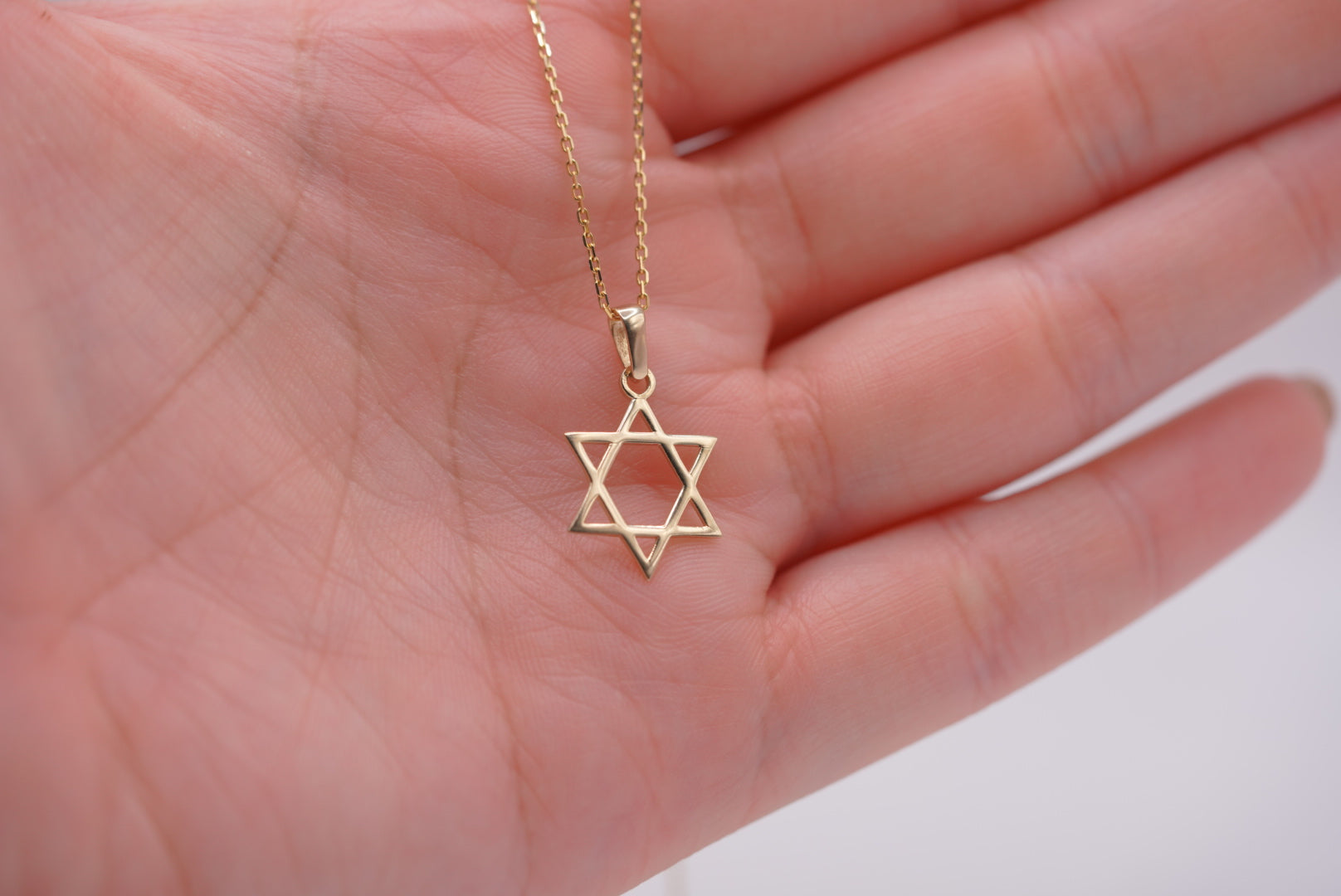 14k Necklace - David's Star Pendant