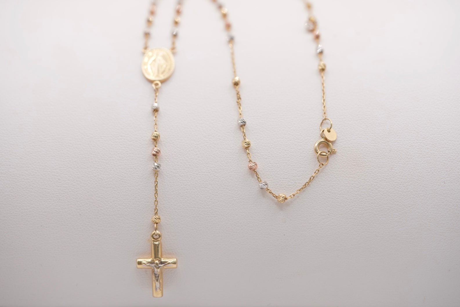 14k Women’s Rosary - Faith in Gold