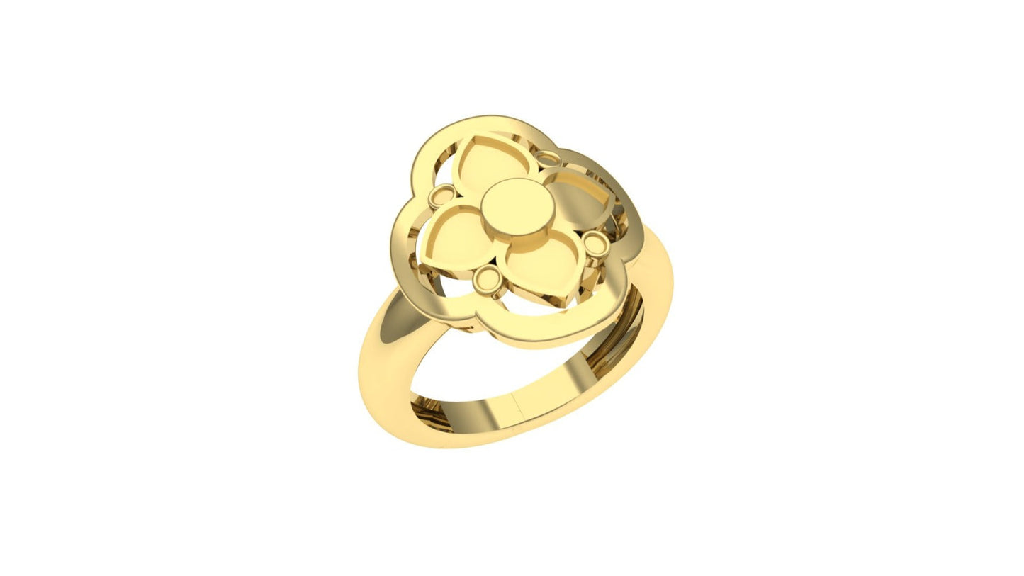Petal Ring - Golden Bloom