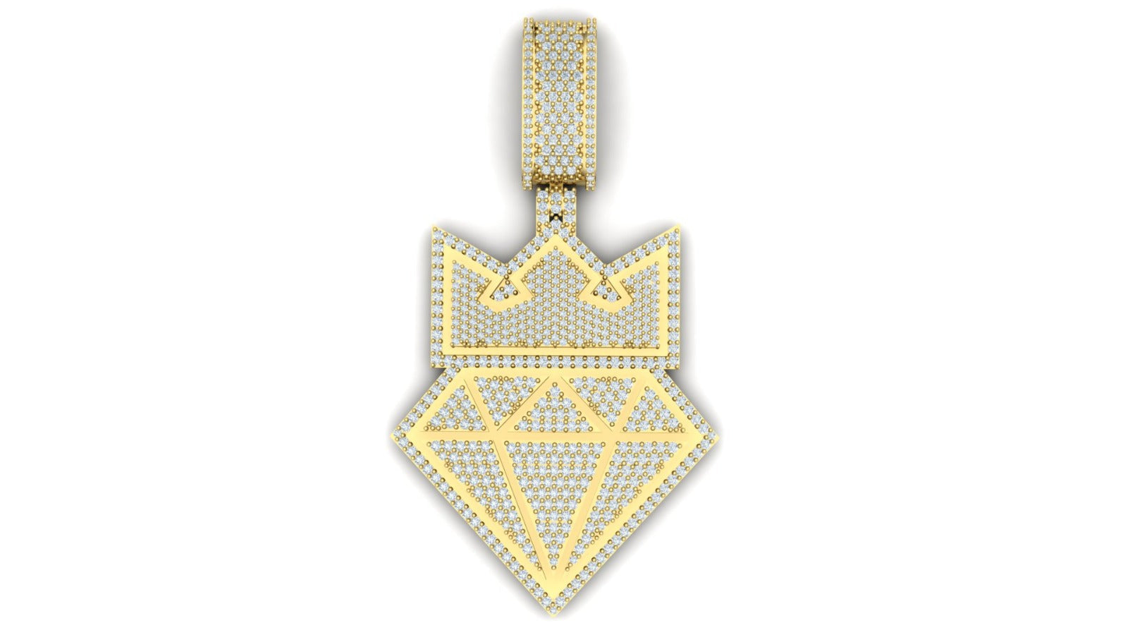 Crown Diamond Pendant