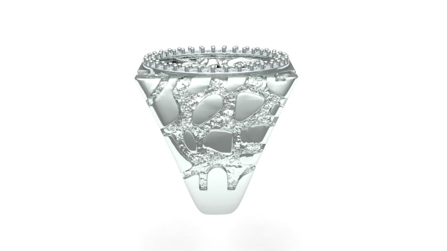 Mexican Coin Ring - Nugget Style