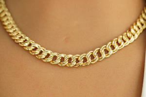 14k Double Bonded Necklace