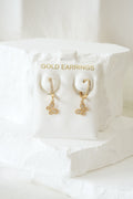14k Baby Hoops - Butterflies