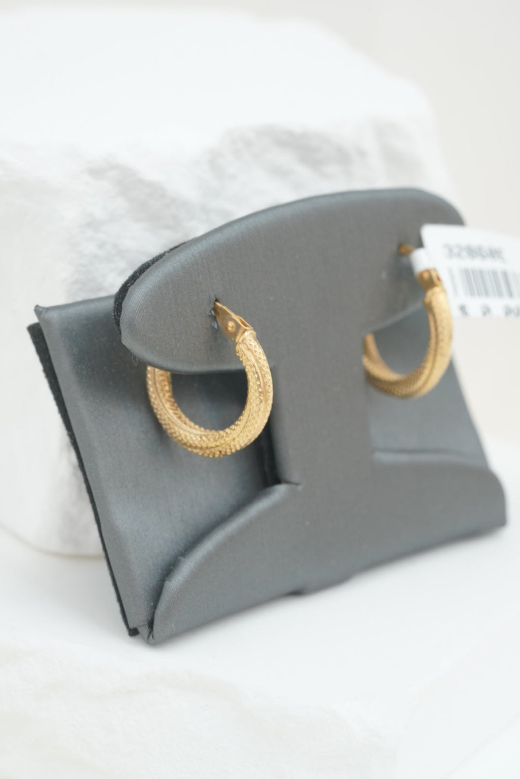 14k Hoops - Golden Snowy