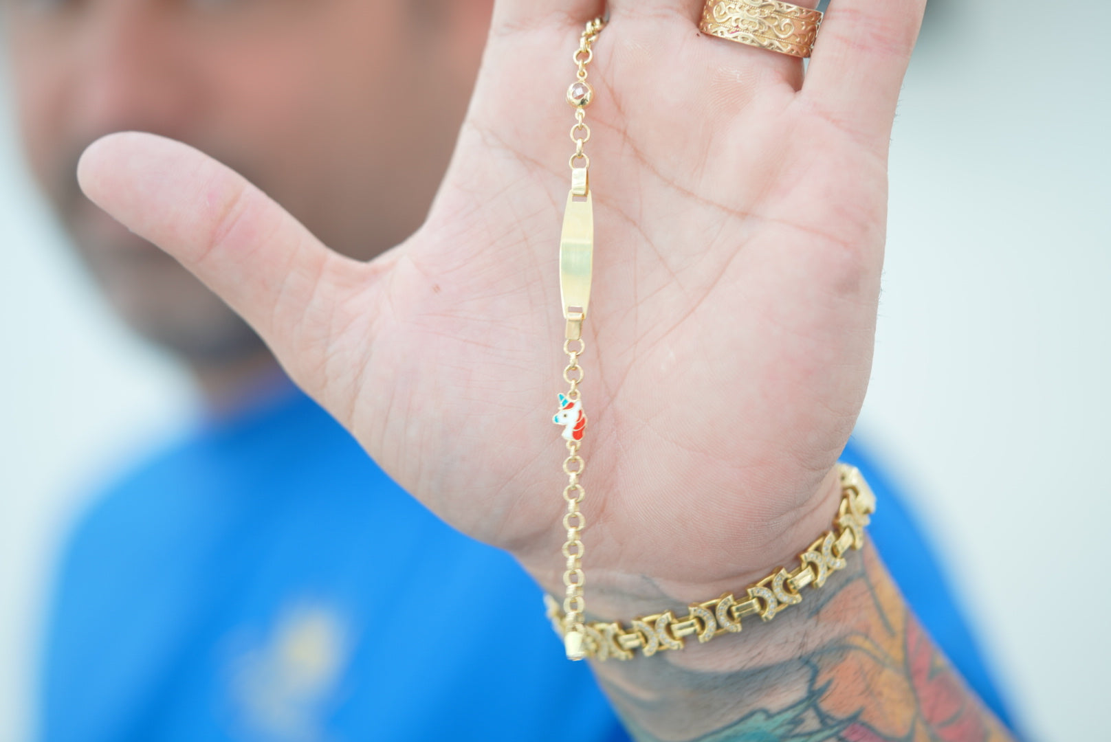 14k Baby Bracelet - Unicorn Fun