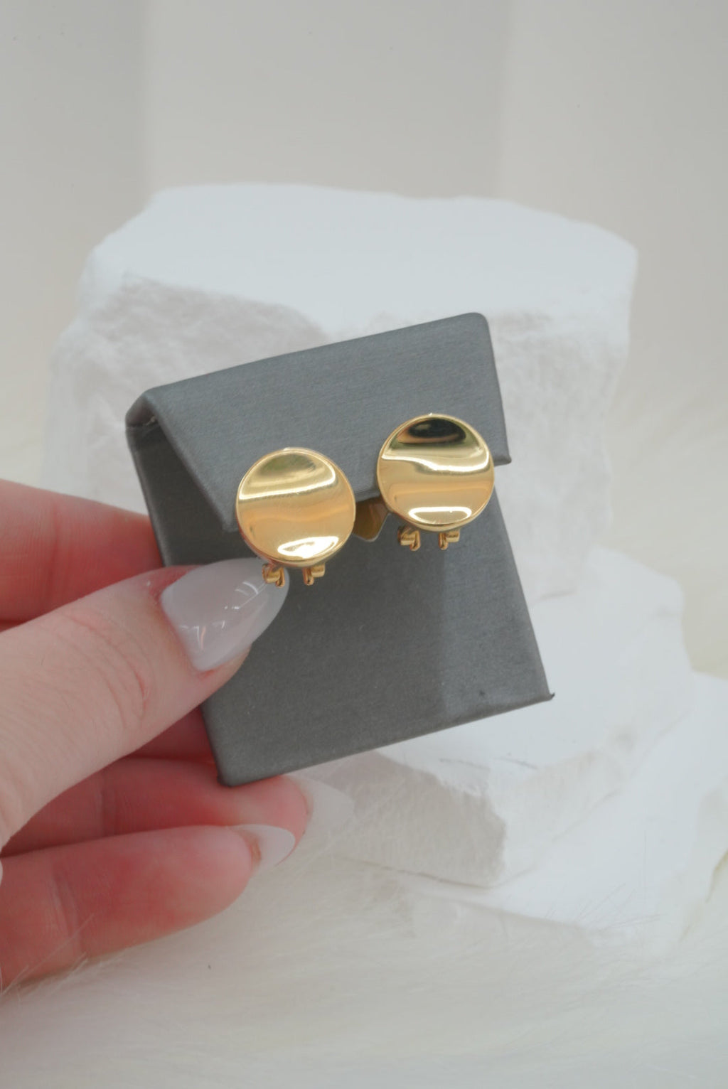 14k Earrings - Plain Ovals