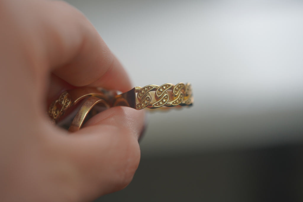 10k Matrimony Rings - Chained Style