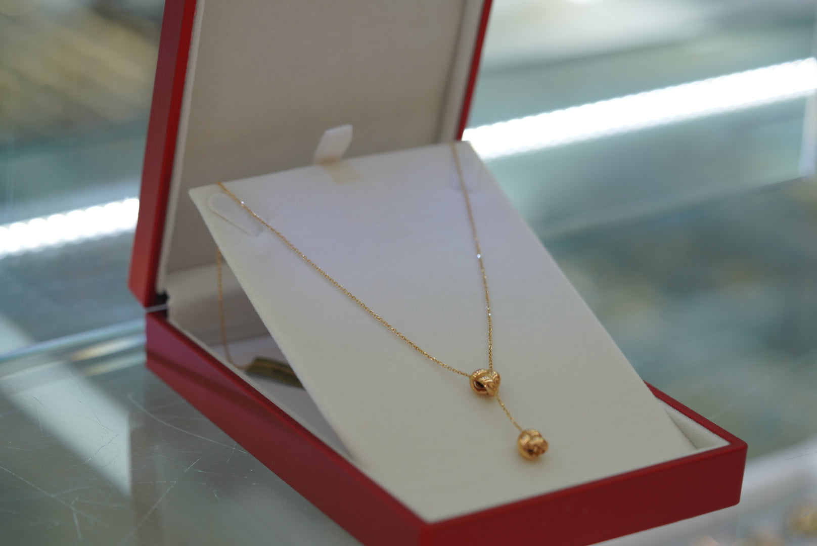 14k Women’s Necklace - Two Knots