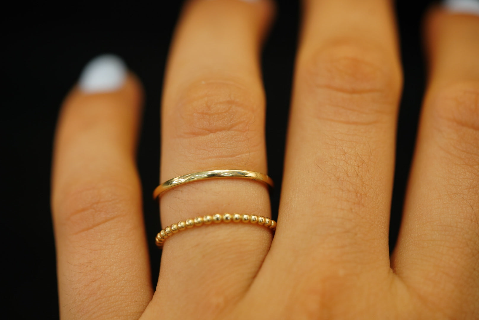 14k Two Bands Ring