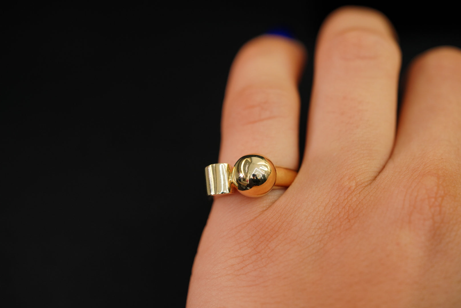 14k Ball Ring