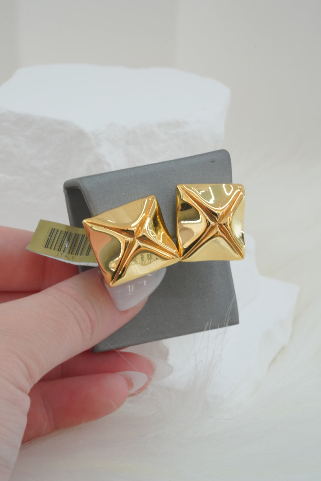 14k  Earrings - Open Squares