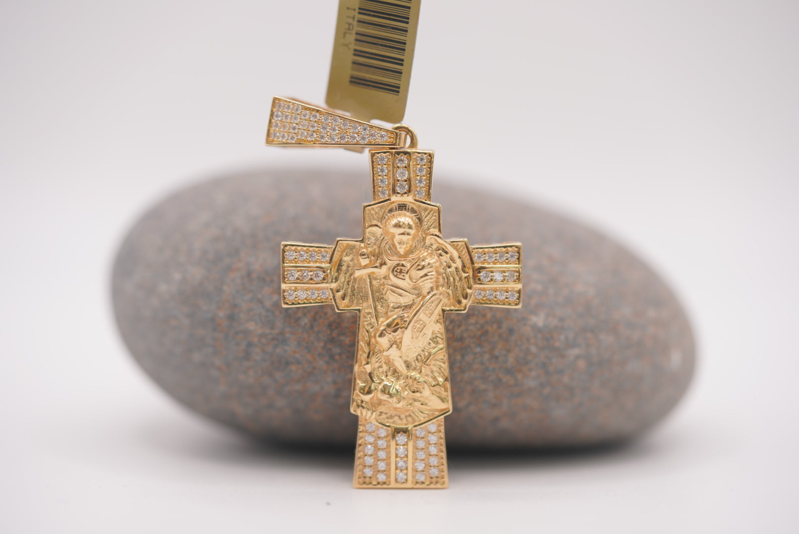14k Pendant - Shiny Cross