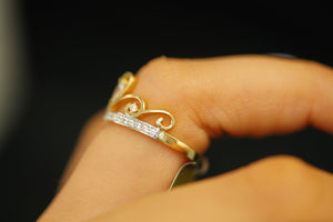 14k Crown Ring