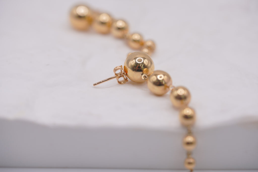14k Gold Earrings - Sphere Beauty