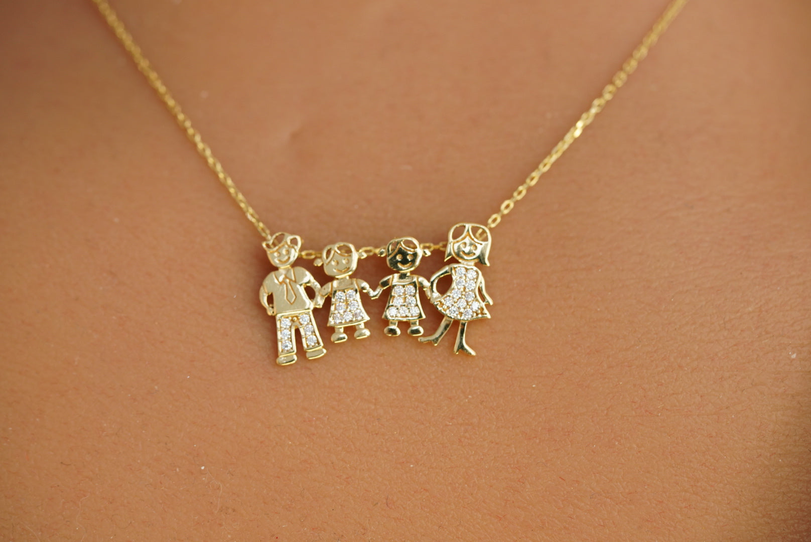 14k Family Necklace