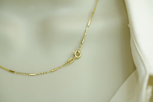 14k Yellow Crystal Necklace