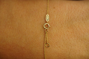 14k Two Hearts Bracelet