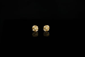 14k Swirl Stud Earring