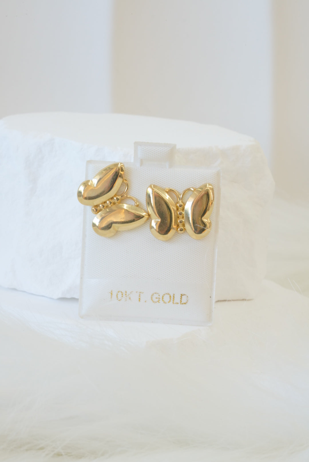 10k Earrings - Bold Butterfly