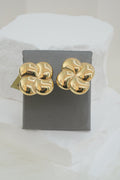 14k Earrings - Bold Puffy Flowers