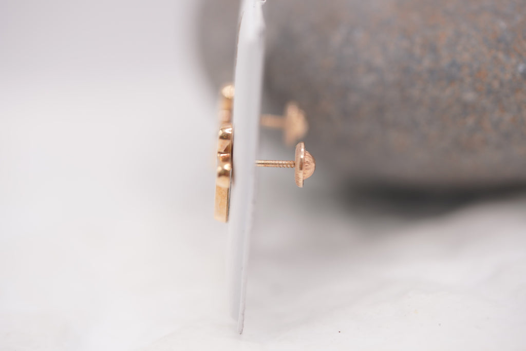 14k Earrings - Carry Your Cross