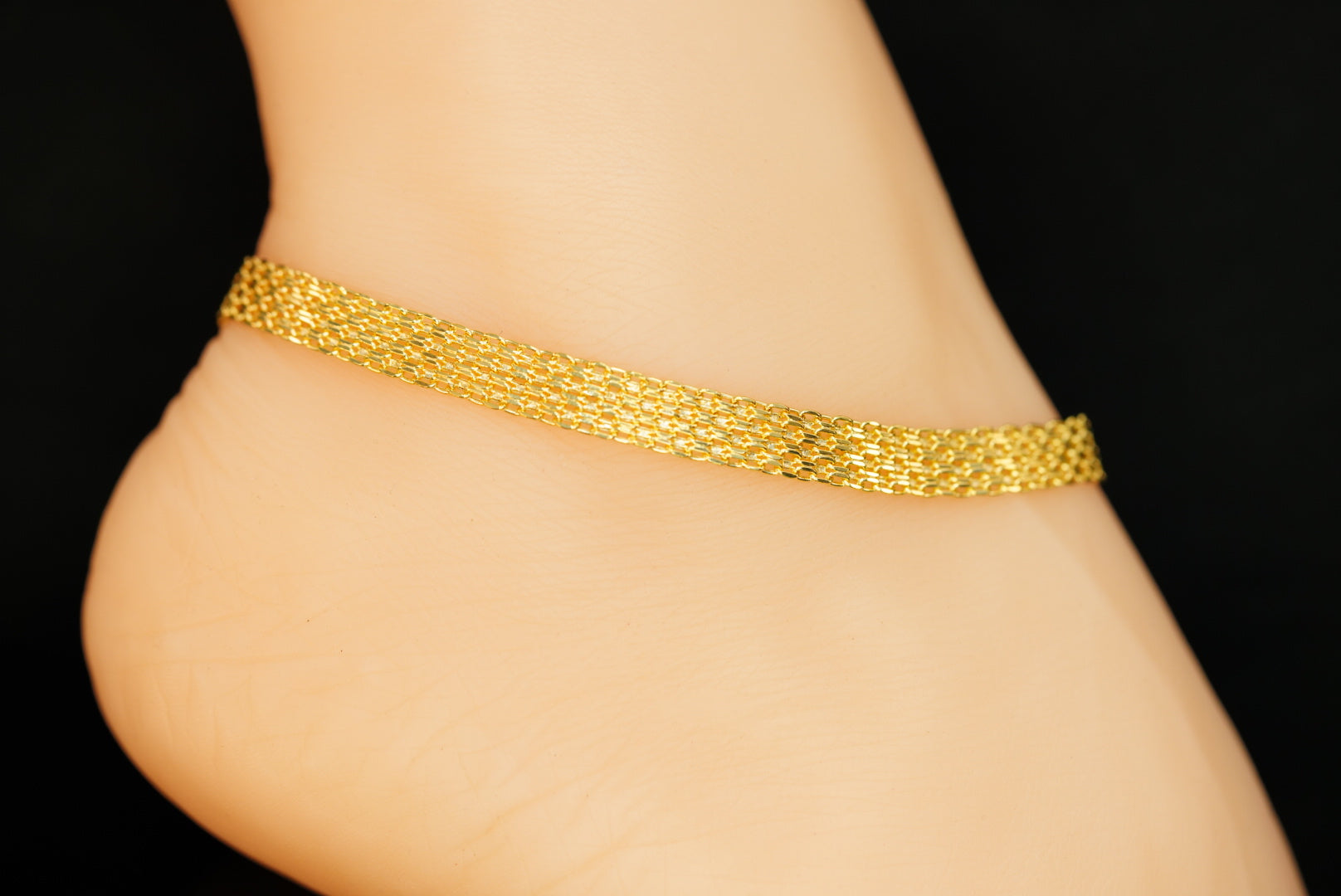 14k Embroidered Anklet