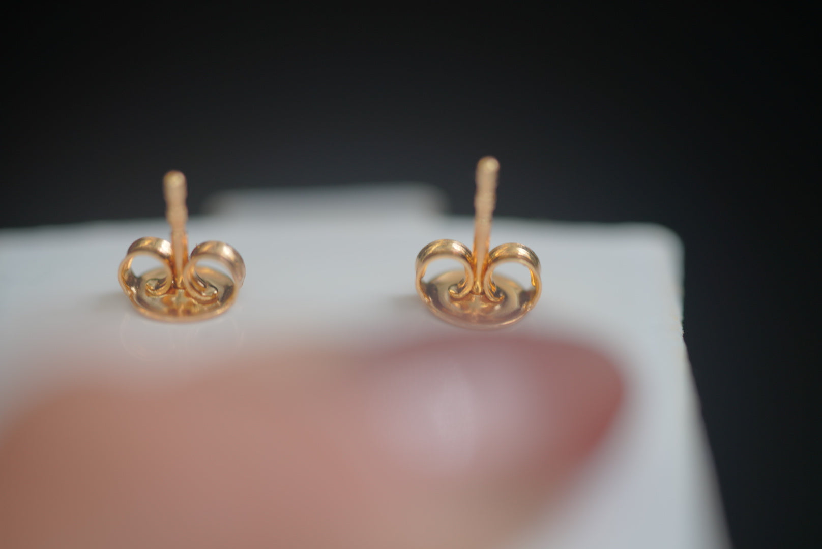 14k Women’s Earrings - Blue Hearts