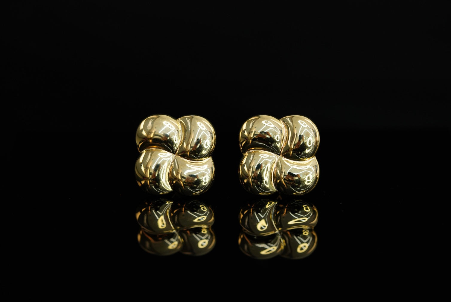 14k Flower Clip Earrings