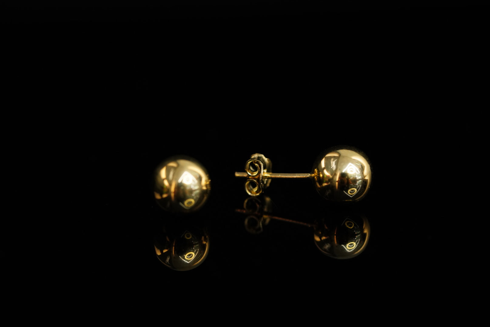 14k/10k Big Ball Stud Earrings