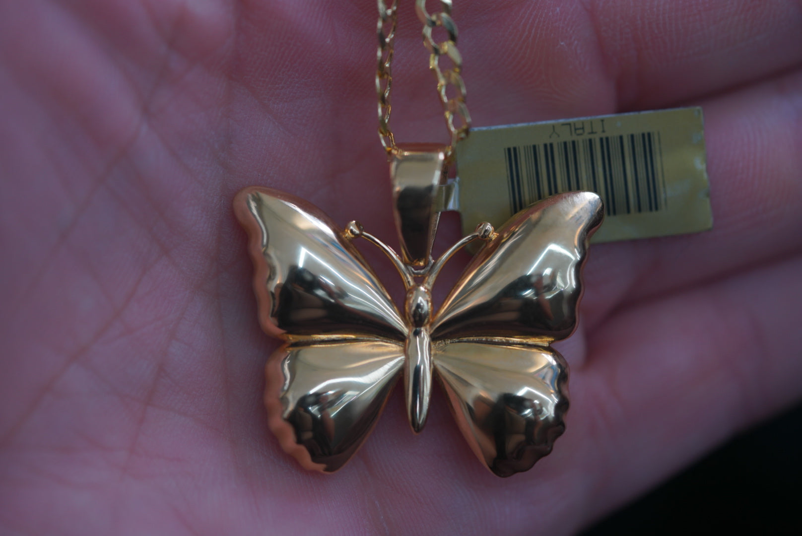 14k Pendant - Butterfly Plain