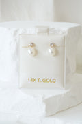 14k Baby Earrings - Pearl Beauty