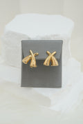 10k Earrings - Bold X