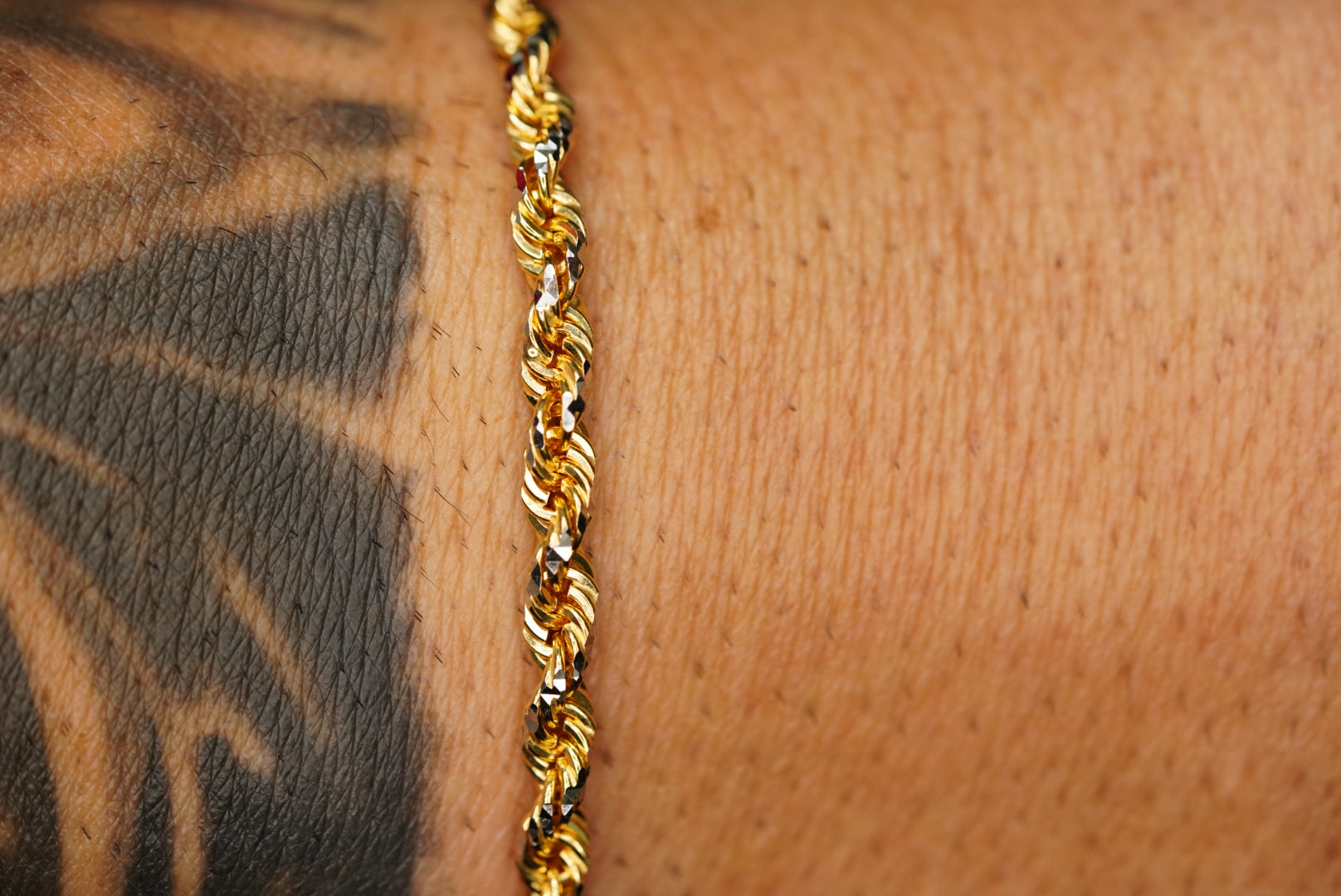 14k Gold Rope Bracelet