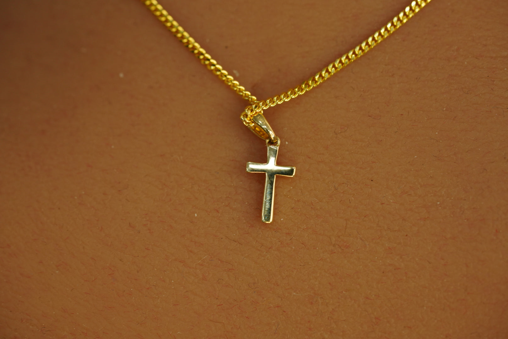 14k Diamond Cross Necklace