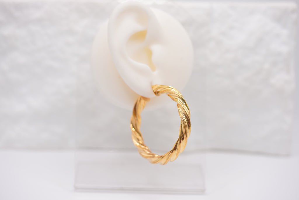 10k Hoop Earrings - Velvet Shine
