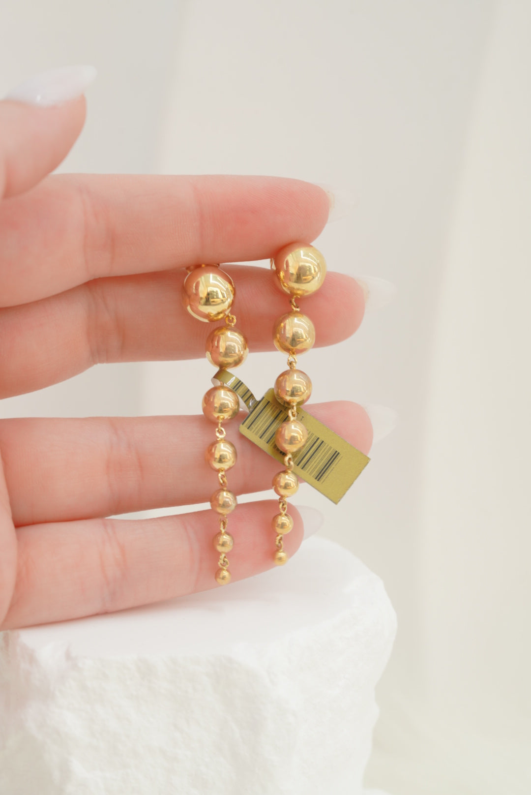 14k Earrings - Spheres Rows