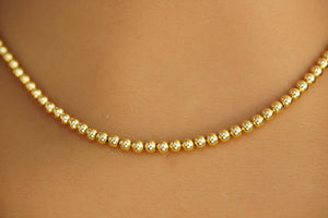 14k Balls Necklace