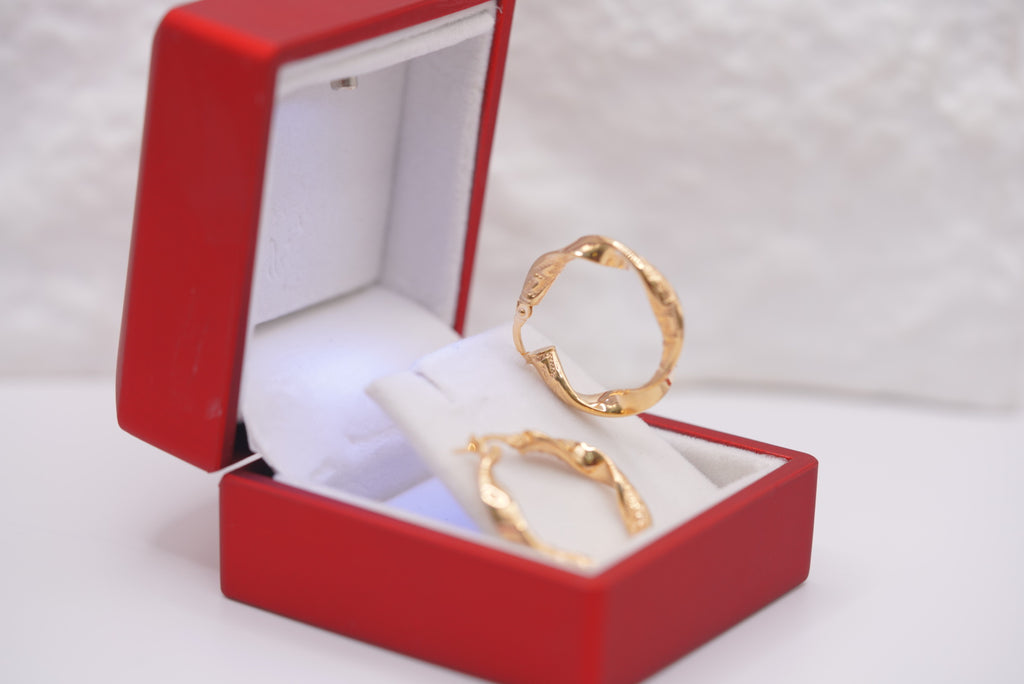14k Hoop Earrings - Classic Curve