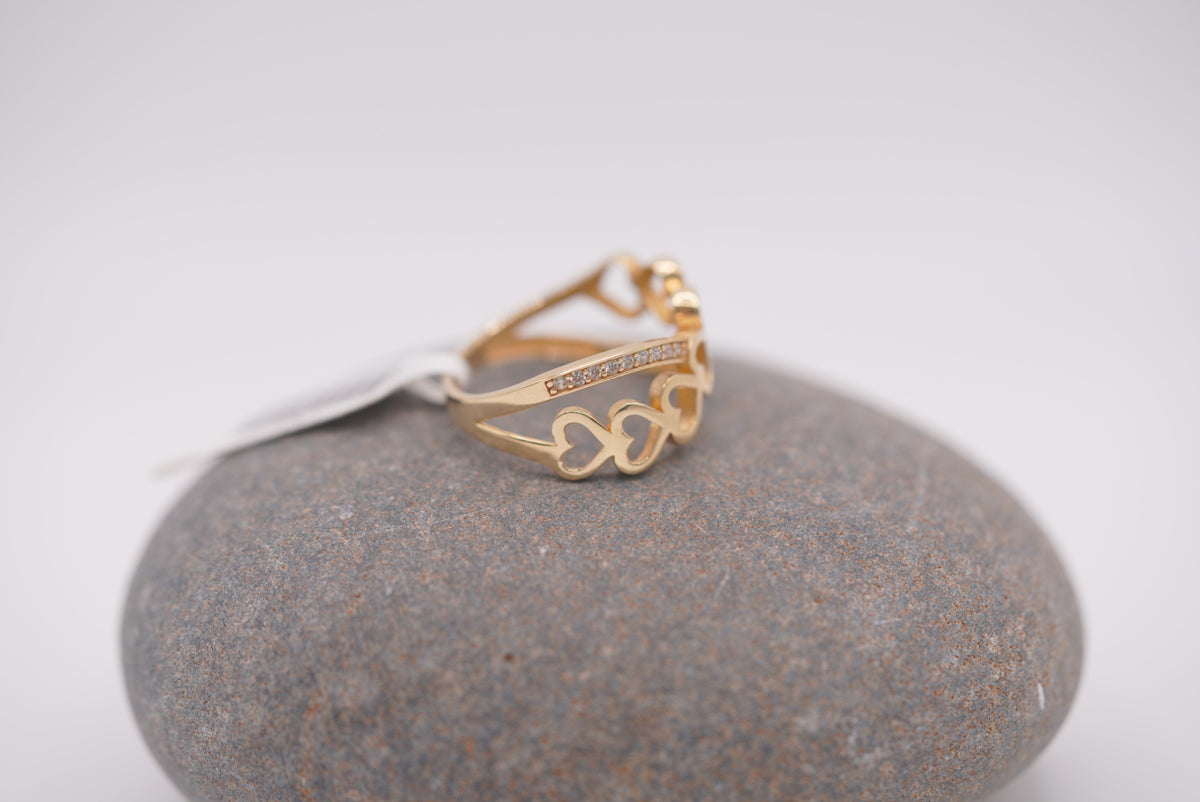 10k Women’s Ring - Heart Shine