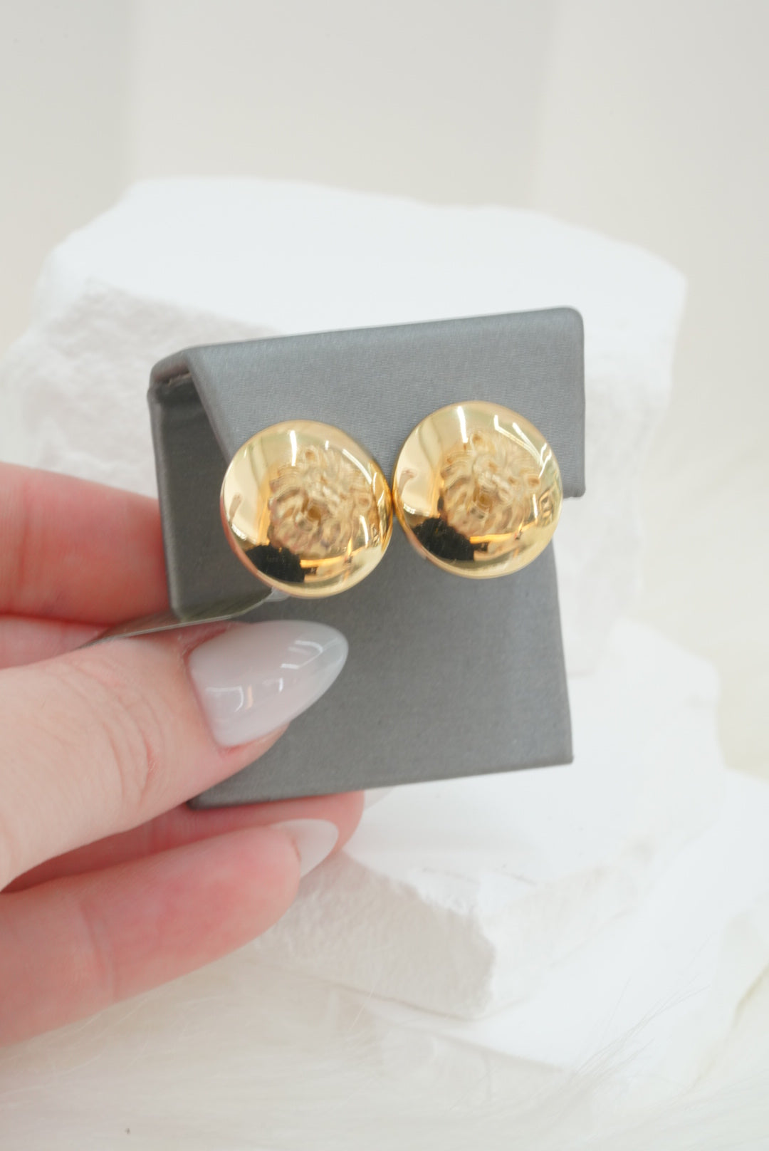 14k  Earrings - Lion Circles