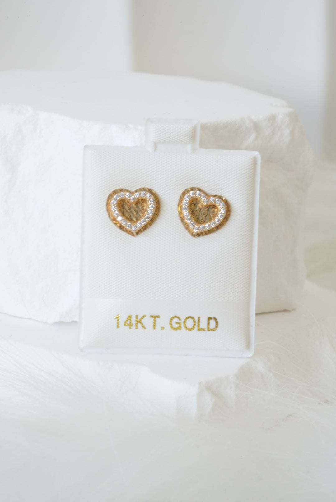 14k Earrings - Lovely Hearts
