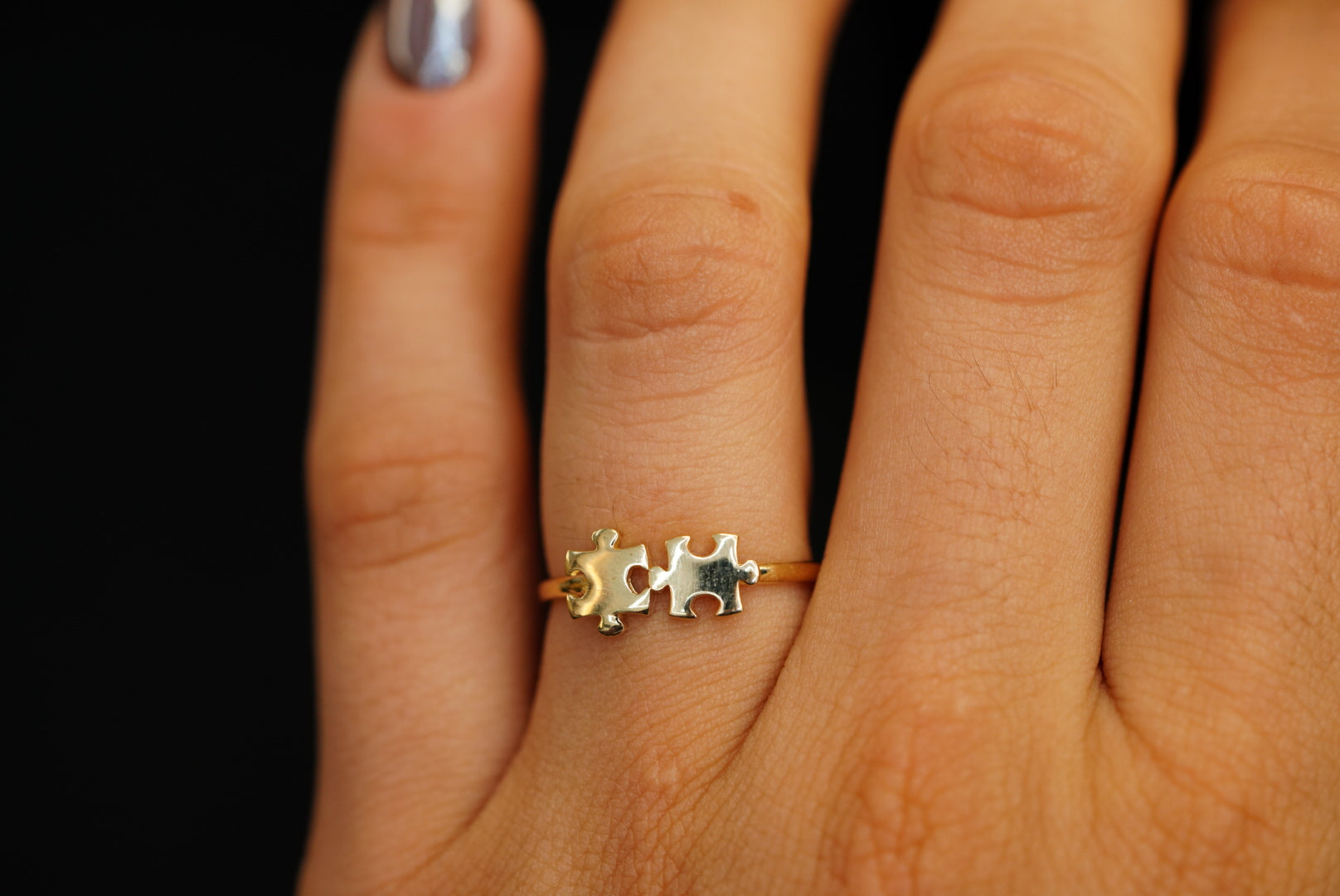 14k Puzzle Ring New