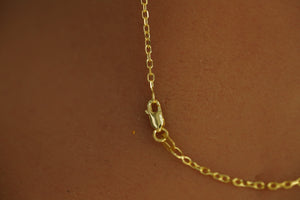 14k Crystal Heart Necklace