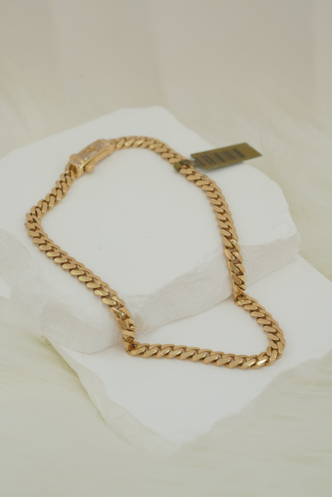 14k Anklet - Cuban Link