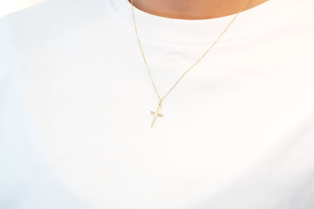 18k Cross Necklace - Faith & Protection